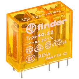 finder Plug-in/board relay, 12 V AC, 2 W, 8 A, 1 piece, 40.52.8.012.0000