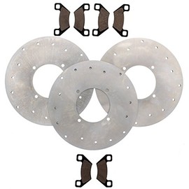 Arctic Cat 1000 Mud Pro Front & Rear Brake Pads and Front & Rear Brake Rotors
