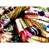 20 Art Silk/Rayon Viscose Metallic Varigated Solid Standard Skeins Embroidery