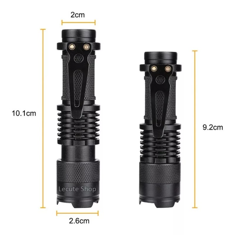 Led Lampara Tactica Uv Luz Negra Led Q5 1200 Lumens