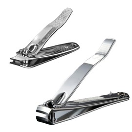 Nail Clipper Set,Stainless Steel Ergonomic Ultra Sharp Nail File Cutter for Men Women,Toe Nail Clippers for Thick Nails,Set of 2