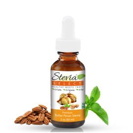 Stevia Select Liquid Stevia Drops - Keto Friendly Butter Pecan Liquid Stevia Sweetener Stevia Flavor - Zero Calorie Sweetener Sugar Substitutes Extracted from Sweet Leaf - Butter Pecan Stevia Liquid 2 Ounce