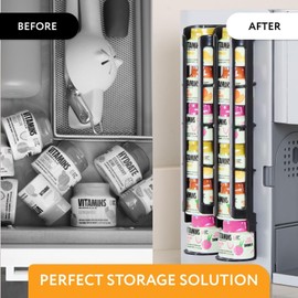 IMPRESA 12-Pod Holder Compatible with Ninja Thirsty Pods - Mountable Space-Saving Storage Solution