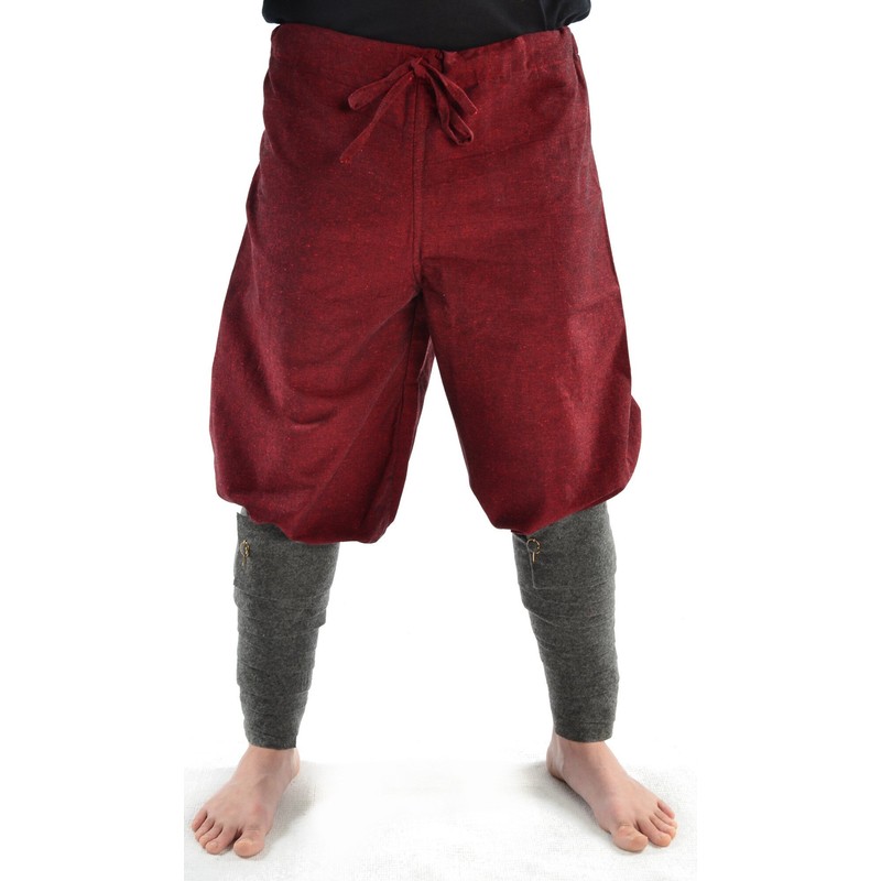 HEMAD Medieval Calf Wrap Set with Fibulas Made of Wool