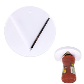 Under Cabinet Jar Opener for Weak Hands, Seniors with Arthritis and Low Strength People Opens Any Size/Type of Lid (White)