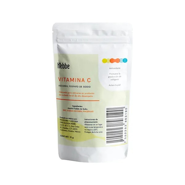 Hebbe sérum vitamina C fosfatada 10 g, ascorbil fosfato antioxidante