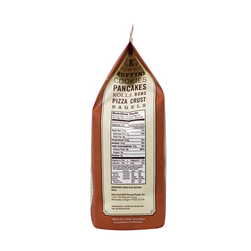 Bob's Red Mill Whole Wheat Flour, 5 Pound (Pack of