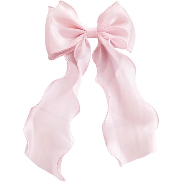 UEIOAVL Hair Claws 1 Piece Big Bow Long Tail French