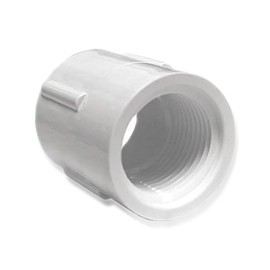 Durable FNPT PVC Pipe Coupling - 3/4 Female Pipe Fitting for Plumbing - 3/4 Inch Sch 40 PVC Fittings