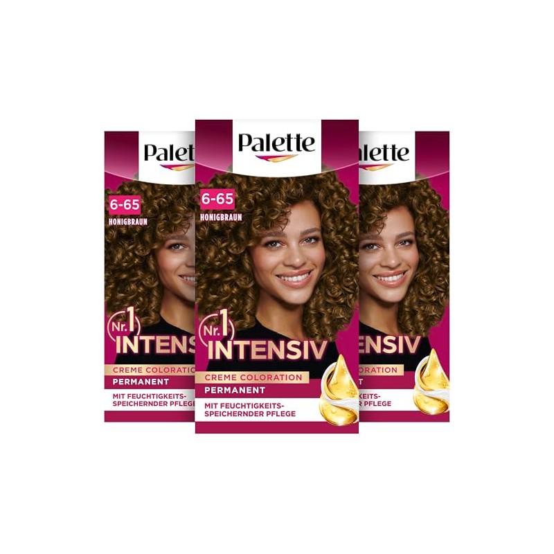 Palette Intensive Creme Colouration 6-65/645 Honey Brown (3 x 115