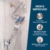 Shower with Power High Pressure Double Shower Heads with Handheld