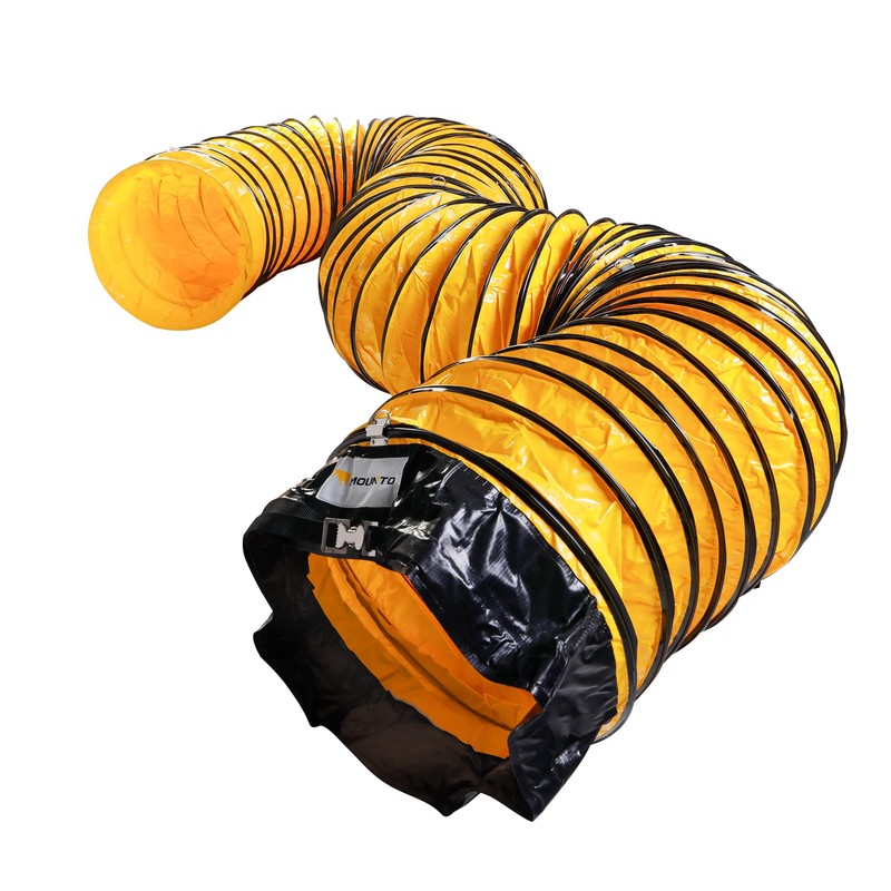 MOUNTO 25FT PVC Flexible Duct Hosing for Exhaust Fan (12inch
