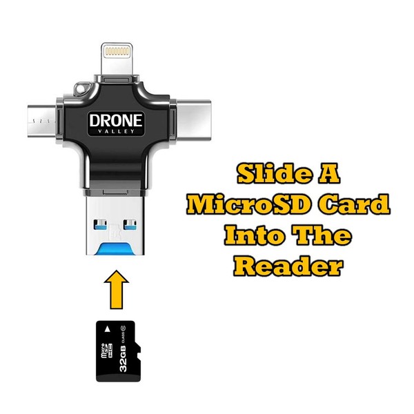 Drone Valley - 4-in-1 Memory Card Reader