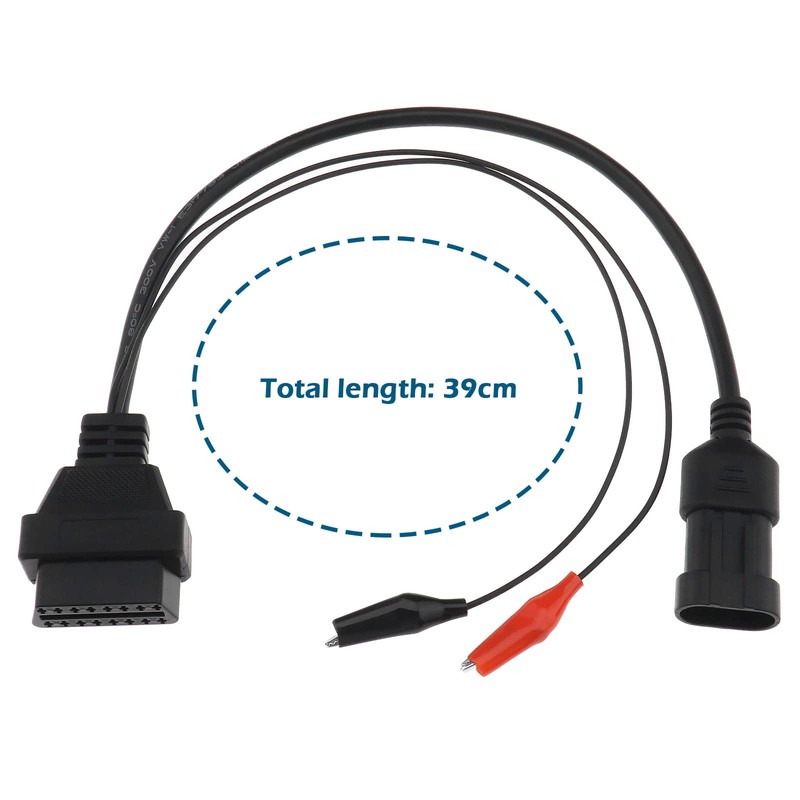 YINETTECH 3 Pin to 16 Pin OBDII OBD2 Diagnostic Adapter