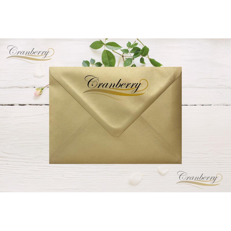 50 Pack C7/A7 Gold Envelopes 81mm x 111mm Gummed Metallic