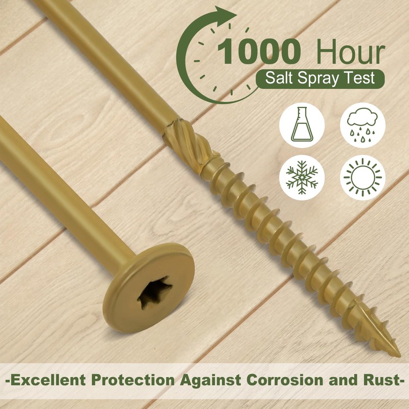 LIONMAX Lag Screws #14 x 4-1/2 Inch, 50-PCS Heavy Duty