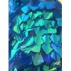 NEW CREATIONS FABRIC AND FOAM INC TURQUOISE IRIDESCENT SEQUINS-DRAGON SCALES
