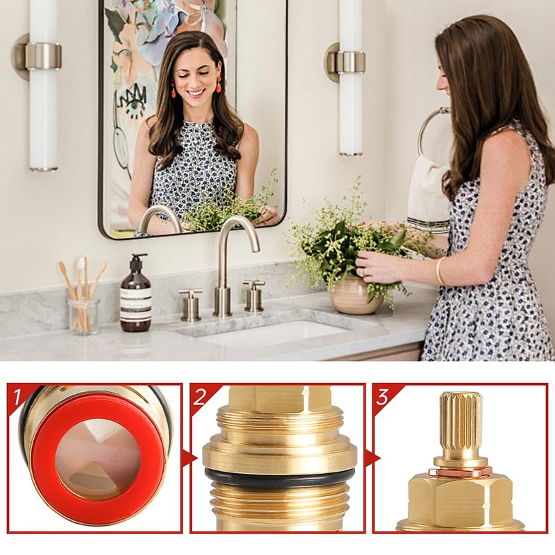 Kitchen Faucet Cartridge Replacement Compatible with Grohe 45882000 Valve Parts,