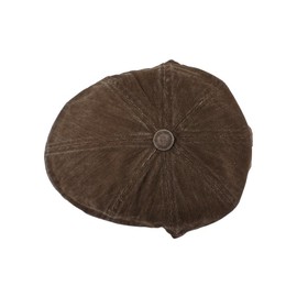 KeepSa Men's Cotton Flat Cap Beret Cap Newsboy Style Hat, B24 - Coffee