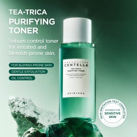 SKIN1004 Tea Trica Purey Fine Toner 210ml / Tea-Trica Purifying Toner 210ml / Tea Tree + Deer Calming Lotion