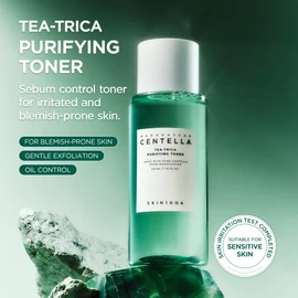 SKIN1004 Tea Trica Purey Fine Toner 210ml / Tea-Trica Purifying Toner 210ml / Tea Tree + Deer Calming Lotion