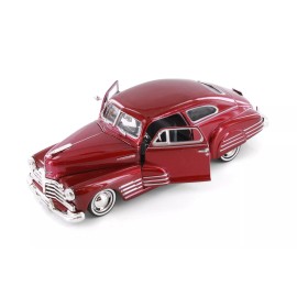 Showcasts 1948 CHEVY AEROSEDAN FLEETLINE HARD TOP RED 1/24 DIECAST CAR SHOWCASTS 77266D
