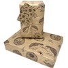 Hedgehog Wrapping Paper. Hedgehog Kraft Wrap. 2 Sheet 2 Tag