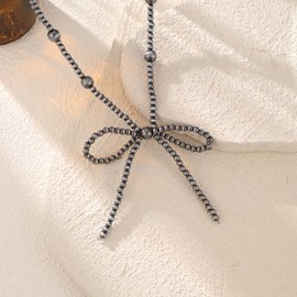 Navajo Pearl Bow Necklace and Western Jewelry Box for Women Cowgirl Necklaces Jewelry