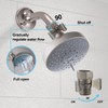 AZOS Water Flow Control Valves G1/2 Pressure Regulator, Brass Shower