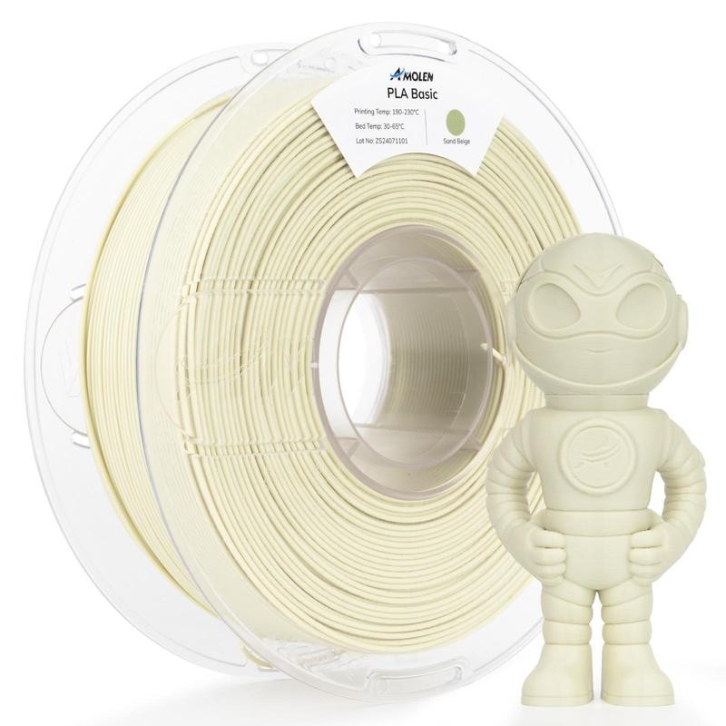 Amolen PLA Basic-High Speed, 1.75mm, 1KG/2.2LB:_Peach Fuzz_US (TO US ONLY)