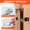 KOVOSCH 2Pcs Fridge Locks,Cupboard Locks,Window Locks for Children Safety,Window Restrictors