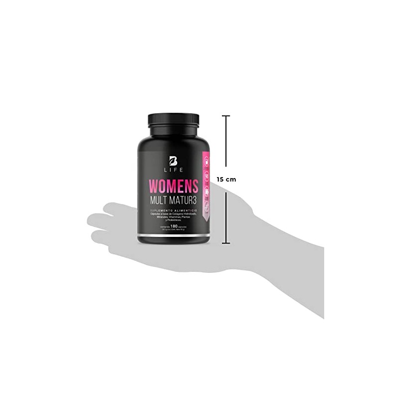 B Life Multivitamínico para Mujer + 40 años Con 180