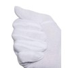 Jah 3203 Cotton Gloves 12 Pairs Oekotex White Light, white,