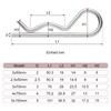 HXJDAM Split Pin Spring Pin 3 x 70 mm Splint