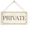 Private - Stylish Vintage Style Handmade Private Office Sign