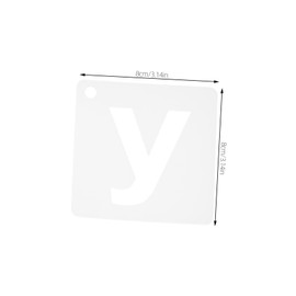 jojofuny 1Set Reusable A Z Lowercase Letter Stencils Early Education Plastic Templates for Creative Painting DIY Crafts and Wall Art Easy to Clean and Versatile Stencil Designs