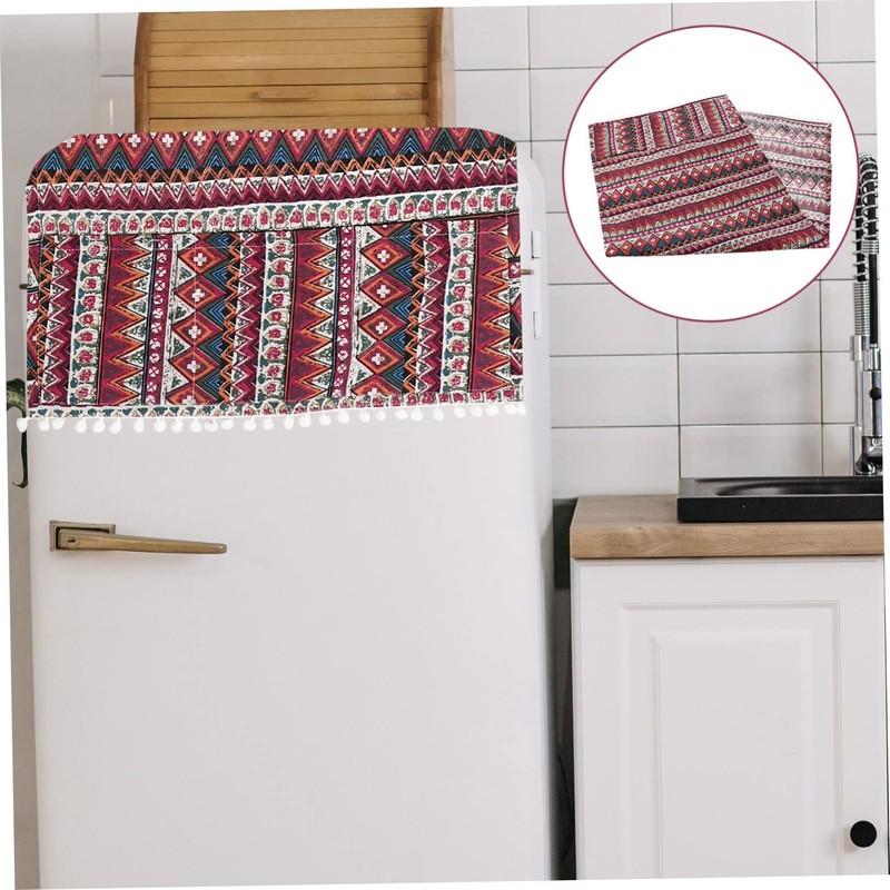WOONEKY Home Appliance Cover Universal Washer Dryer Cotton Wash Cover