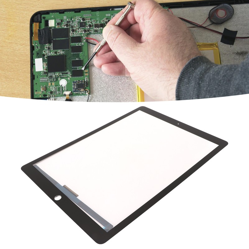 Touch Screen Panel Black Tempered Glass Accurate Size LCD Tablet
