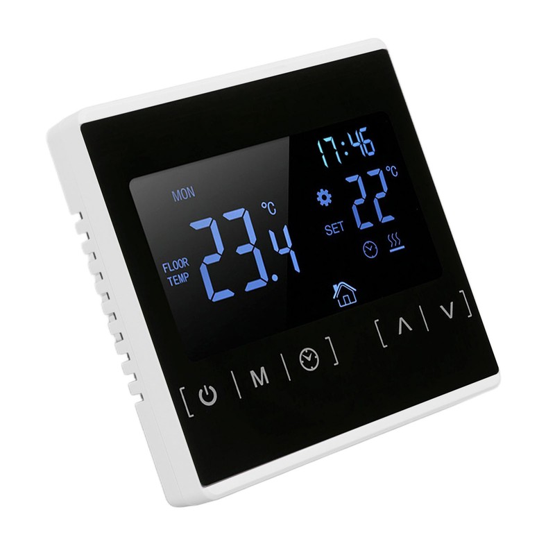 Smart Thermostat Backlit Touch Screen Dual Control Temperature Controller for