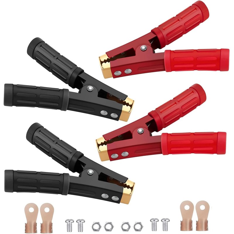 KMNEI 4PCS Battery Jumper Cable Clamps Heavy Duty,1000A Battery Charging