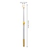 Zerodeko Retractable Clothes Drying Rod, Adjustable Wardrobe Hook Rod, Metal