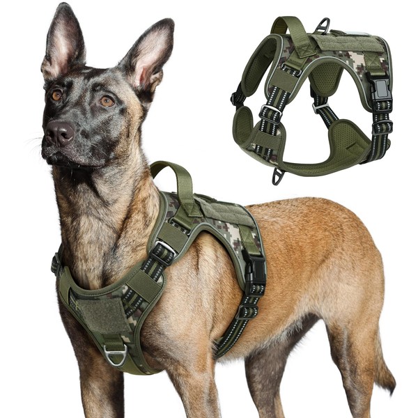 rabbitgoo rabbitgoo Tactical Dog Harness for Large Dogs, No Pull