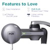 PUR PFM450S - FM, acero inoxidable, diseño horizontal, Gris metálico,