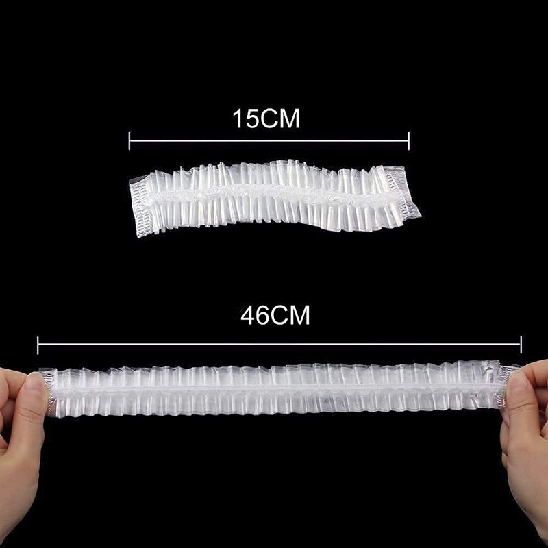 100 x Disposable Shower Caps Earphones Individually Wrapped