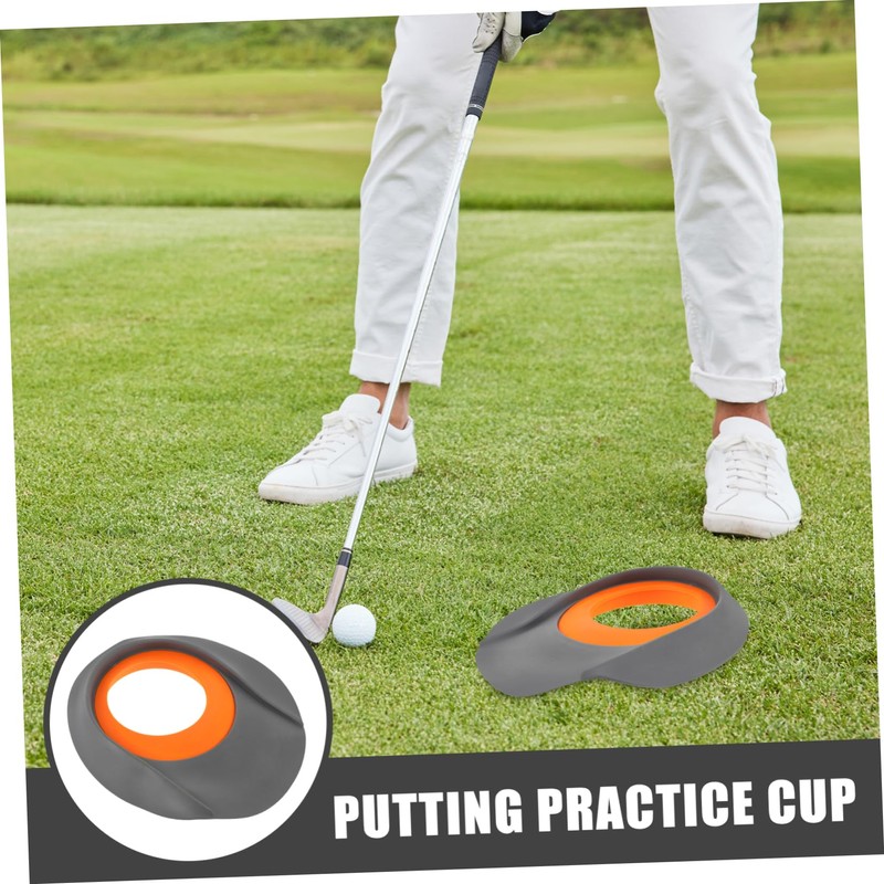 Mipcase 2pcs Golf Putting Disc Cup Putting Training Aid Indoor