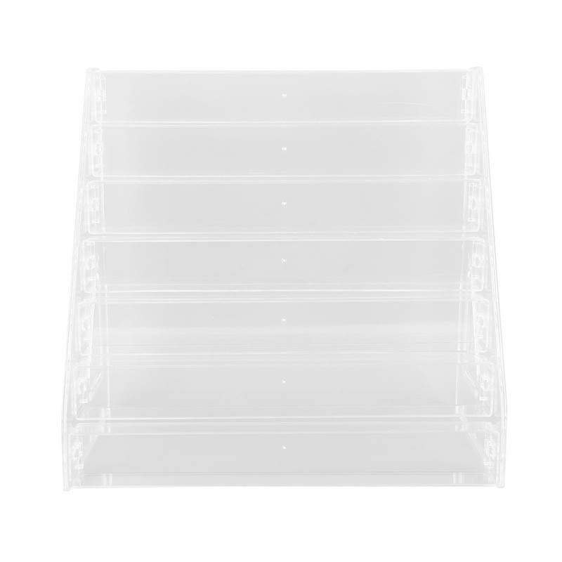 Cosmetic Storage Rack Acrylic 7 Layers Clear Nail Polish Display