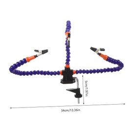 Gadpiparty Flexible Third Hand Tool with Arms for Pcb Repair and Soldering Compact Welding Stand for Space Saving Helping Hands Welding Supplies