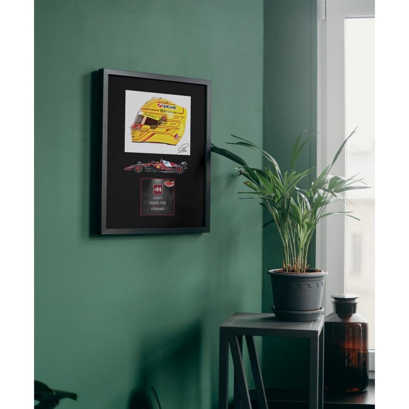Lap Legends Lewis Hamilton 2025 (Car) Framed Display Gift with