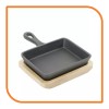 MyXOHome 5" x 4" Rectangular Cast Iron Frying Pan /
