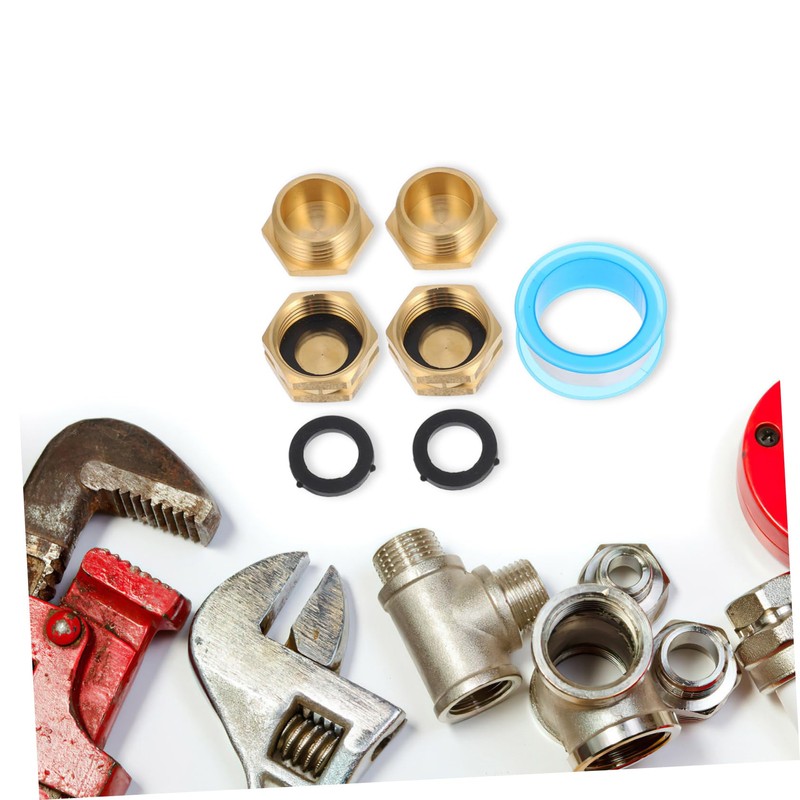 Outanaya 3/4 Garden Hose Brass Stopper Set Garden Hose Cap